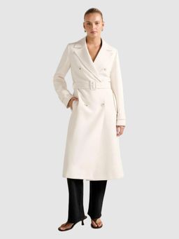 Forever New - Lydia Crepe Trench Coat With Belt