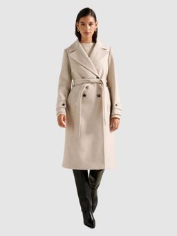 Forever New - Cara Double Breasted Wrap Coat With Belt