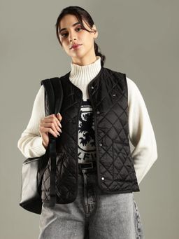 Tommy Hilfiger - Regular Fit Nylon Quilted Black Jacket