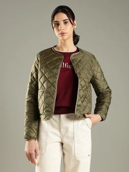 Tommy Hilfiger - Regular Fit Nylon Green Quilted Jacket