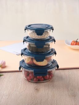 The Better Home - Borosilicate Glass Container & PP lid (Round)