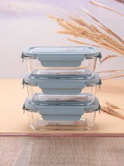 Gleevers - Gievers Borosilicate Food Container, (1040ml) Blue