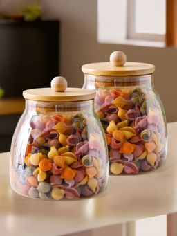 The Better Home - Borosilicate Glass Jar, Orange, 650ml