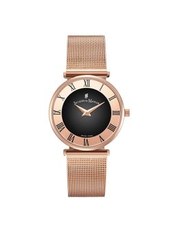 Jacques Du Manior - Jasmina Swiss Made Analogue Black Round Dial Womens Watch- Mirm.11