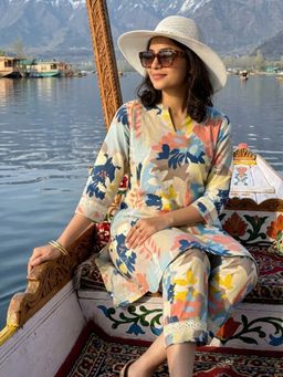 Shaily - Multicolour Floral Printed Pure Flex Cotton Co-Ord Set