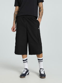 Puma - Future Archive Unisex Relaxed Fit 16" Cargo Black Shorts