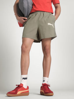 Puma - Logo Lab Men Woven 5" Taupe Shorts