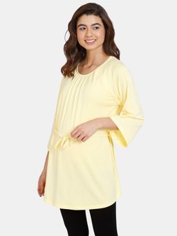 Zivame - Coucou Knit Maternity Sleep Tops - Pastel Yellow