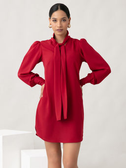 Twenty Dresses by Nykaa Fashion - Work Red The Best Of You Dress
