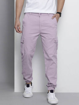 The Indian Garage Co - Purple Solid Regular Fit Joggers