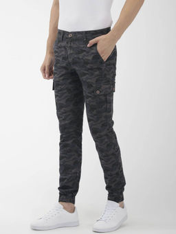 The Indian Garage Co - Grey Camouflage Regular Fit Joggers