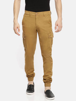 The Indian Garage Co - Khaki Solid Regular Fit Joggers