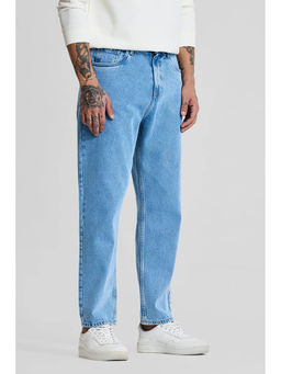 Snitch - Blue Solid Regular Fit Jeans