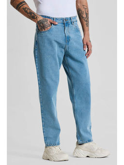Snitch - Blue Solid Regular Fit Jeans