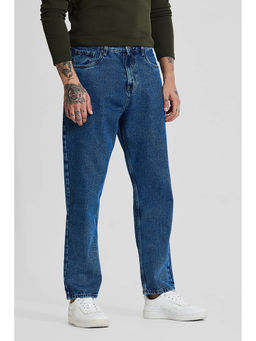 Snitch - Blue Solid Regular Fit Jeans