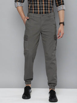 The Indian Garage Co - Grey Solid Regular Fit Joggers