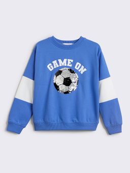 Hopscotch - Reversible Sequin Terry Sweatshirt