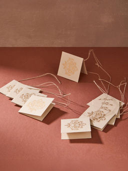 Fabindia - Off White Mehraab Paper Gift Tag (Pack of 10)