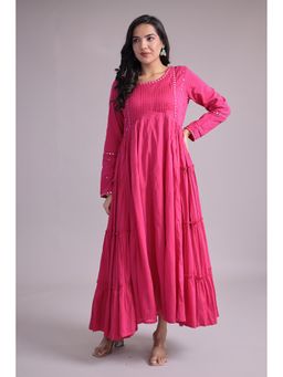 Zari Jaipur - Pink Women Ethnic Dress