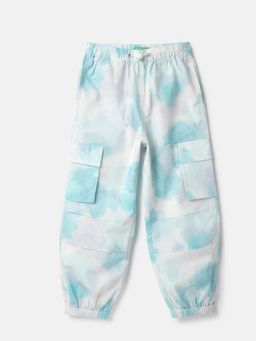 United Colors of Benetton - Tie And Dye Regular Fit Utility Joggers Blue