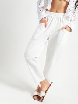 Sera - Cotton Nylon Casual Trouser