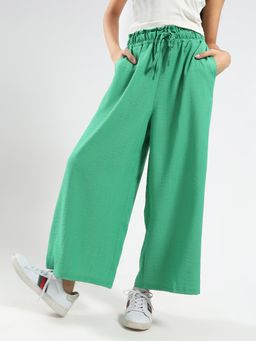 Sera - Cotton Wide Leg Casual Trouser