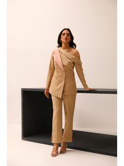 Label Deepika Nagpal - Tan Elora Co-Ord (Set of 2)