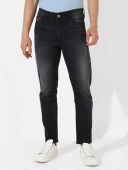 Campus Sutra - Men Classic Black Regular Fit Denim Jeans