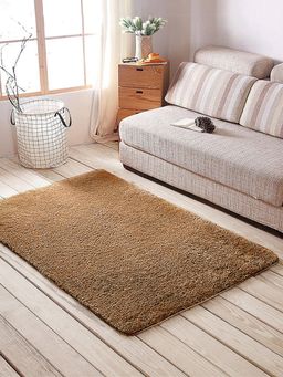 Nautica - Ultra Soft Fluffy Carpet Area Rug With Anti Slip Backing -1Pc 3 X 5 Ft -Wheat
