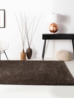 Nautica - Ultra Soft Fluffy Carpet Area Rug With Anti Slip Backing -1Pc 4 X 6 Ft -Brown