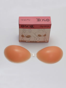 SOIE - Women's Invisible Reusable Self-Adhesive Free Silicone Bra-Nude