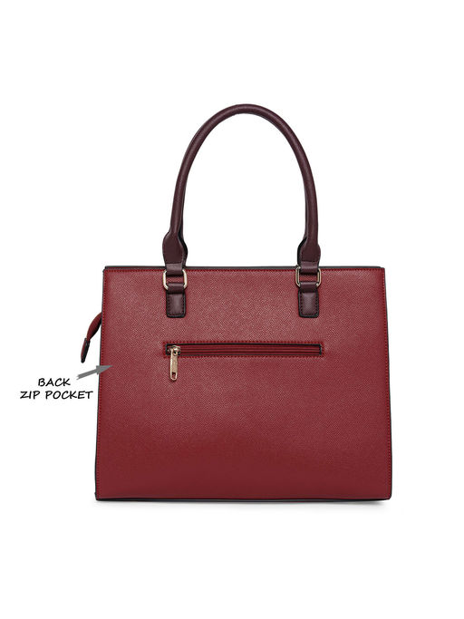Buy Lavie Shelly Womens Large Satchel (Wine) (L) Online
