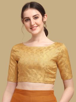 Gahan - Womens Woven Gold Stitched Blouse