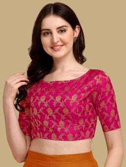 Gahan - Womens Woven Pink Stitched Blouse