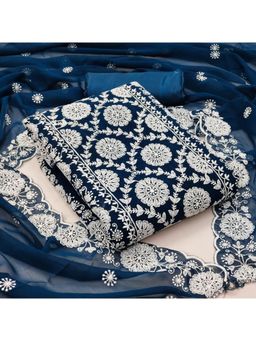 Gahan - Womens Blue Colour Georgette Fabric Unstitch Dress Material