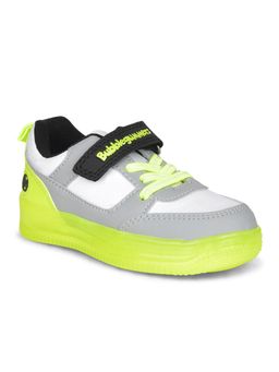 Bubblegummers - Grey Boy's Velcro Shoes with Cushioned Sole and Easy Adjustable Strap