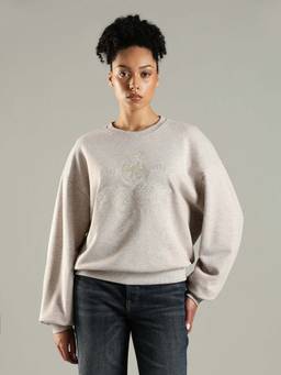 Tommy Hilfiger - Grey Regular Fit Cotton Crew Neck Sweatshirt