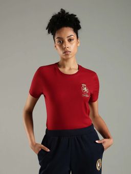 Tommy Hilfiger - Red Graphic Regular Fit Cotton T-Shirt