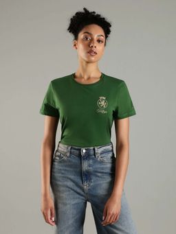 Tommy Hilfiger - Green Graphic Regular Fit Cotton T-Shirt