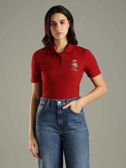 Tommy Hilfiger - Embroidered Logo Regular Fit Cotton Polo T-Shirt