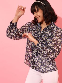 STREET 9 - Black Frill Shirt