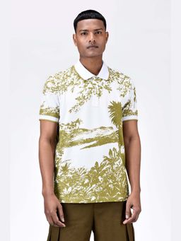 Genes Lecoanet Hemant - Men'S Regular Fit Cotton Olive Shirt