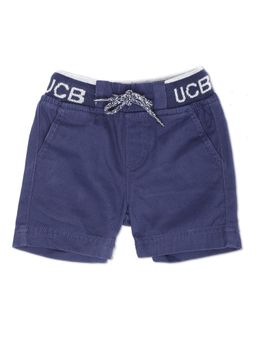 United Colors of Benetton - Boys Navy Blue Solid Shorts