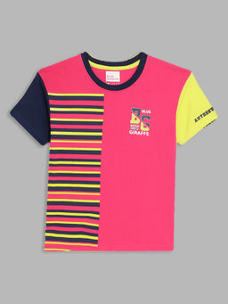 Blue Giraffe - Boys Multi Printed T-shirt