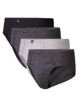 Puma - Basic Mens Multicolor Plain Briefs (Pack of 4)