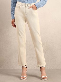 VERO MODA - Beige Straight Fit Jeans