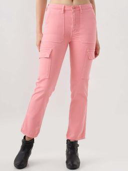 Spykar - Thrift Pink Slim Fit Mid Rise Jeans for Women