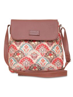 Zouk - Mughal Art Multicolor Flap Sling Bag Multicolour