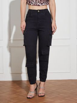 Miss Chase - Women's Black High Rise Denim Jeans
