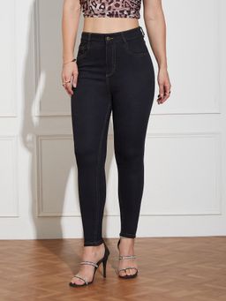Miss Chase - Women's Black Skinny High Rise Denim Jeans